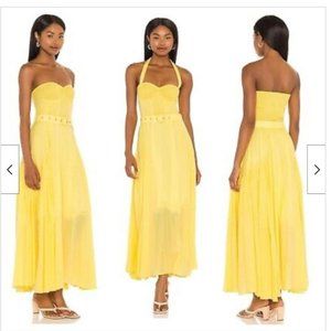 SWF Halter Dress Yellow